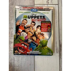 Disney's Muppets Most Wanted Blu-Ray DVD Combo Pack Kid's Movie